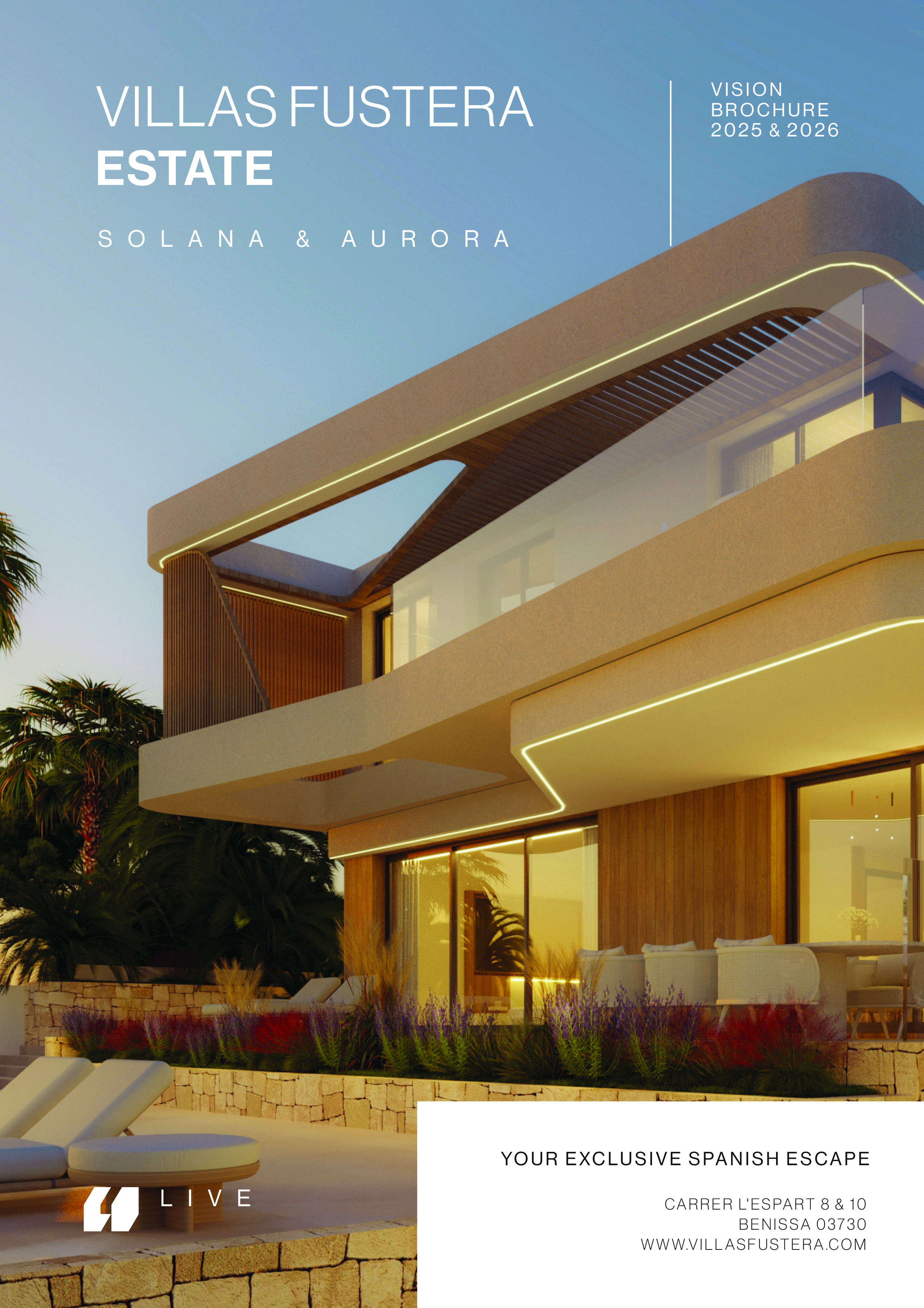 Villas Fustera Brochure Cover